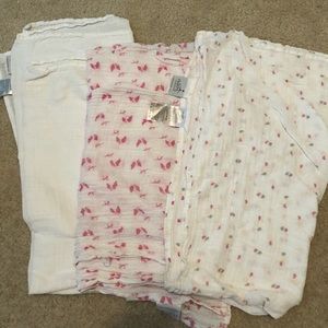 Aden and Anais Girl Swaddle Blanlets